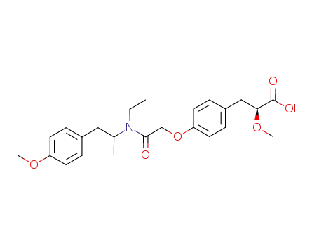 (2S)-3-[4-({ethyl-[2-(4-methoxy-phenyl)-1-methyl-ethyl]-carbamoyl}-methoxy)-phenyl]-2-methoxy-propionic acid