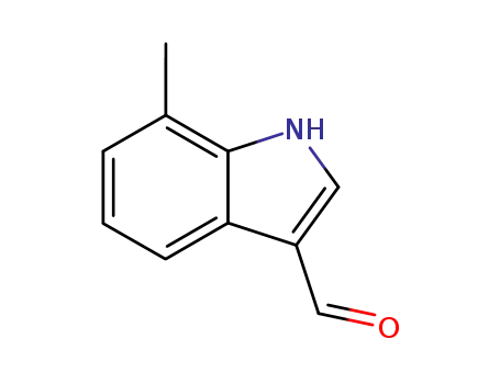 Molecular Structure of 4771-50-0 (7-METHYLINDOLE-3-CARBOXALDEHYDE)