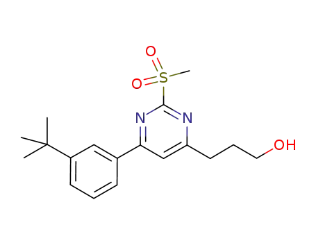 2-methylsulphonyl-4-(3-hydroxypropyl)-6-(3-tert-butyl-methyl-phenyl)-pyrimidine