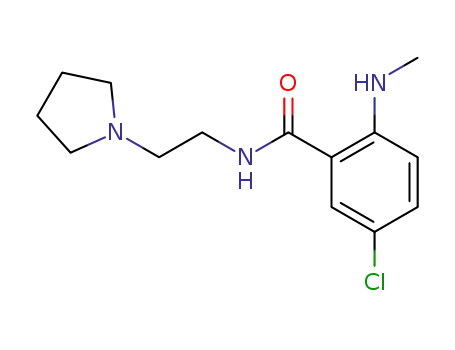5-chloro-2-methylamino-N-[2-(1-pyrrolidinyl)ethyl] benzamide