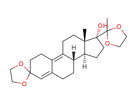 3,20-bis-ethylendioxy-17α-hydroxy-19-norpregna-5(10),9(11)-diene