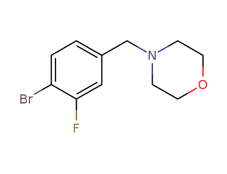 Molecular Structure of 897016-96-5 (4-(4-broMo-3-fluorobenzyl)Morpholine)