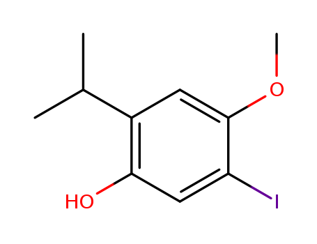 Phenol, 5-iodo-4-methoxy-2-(1-methylethyl)-