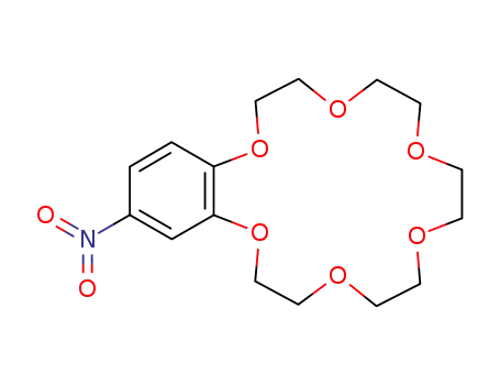 Molecular Structure of 53408-96-1 (4-Nitrobenzo-18-crown-6)