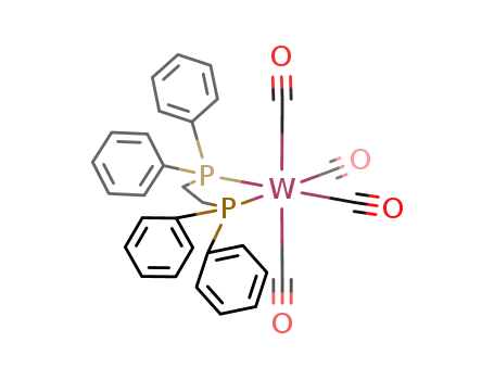 Molecular Structure of 29890-05-9 ([1,2-BIS(DIPHENYLPHOSPHINO)ETHANE]TETRACARBONYLTUNGSTEN)