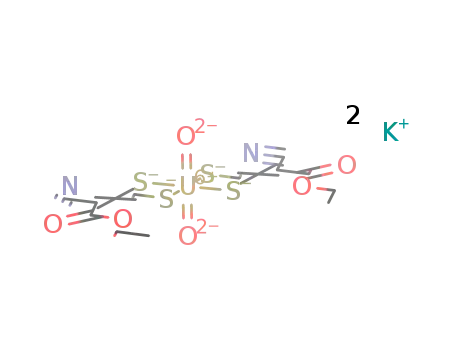 K2[UO2(1-ethoxycarbonyl-1-cyanoethylene-2,2-dithiolate)2]
