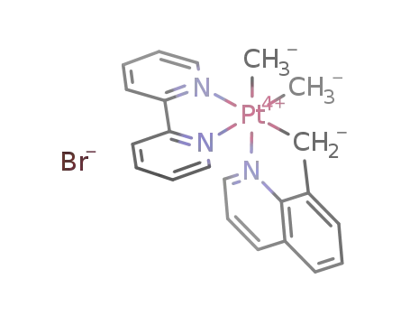 [Pt(8-methylquinolinyl)Me2(2,2'-bipyridine)]Br