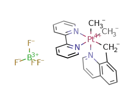 [Pt(8-methylquinolinyl)Me2(2,2'-bipyridine)]BF4