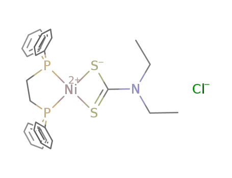 (N,N-diethyldithiocarbamato)[1,2-bis(diphenylphosphino)ethane]nickel(II) chloride