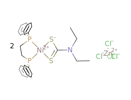 (N,N-diethyldithiocarbamato)[1,2-bis(diphenylphosphino)ethane]nickel(II) tetrachlorozincate