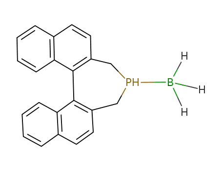 Fe(CO)4(4,5-dihydro-3H-dinaphtho[2.1-c:1',2'-e]phosphepine), borane adduct