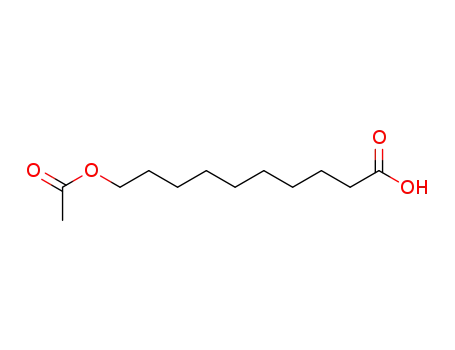 Molecular Structure of 92038-37-4 (Decanoic acid, 10-(acetyloxy)-)