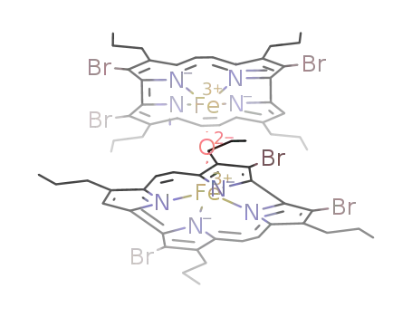 μ-oxodi[iron(III)(3,6,13-tribromo-2,7,12,17-tetra-n-propylporphycenato)]