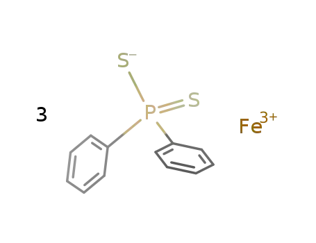 Fe(3+)*3PS2(C6H5)2(1-)=Fe(PS2(C6H5)2)3