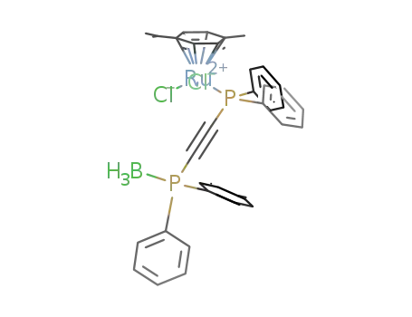 [(η6-p-cymeme)RuCl2(η1-PPh2CCPPh2BH3)]
