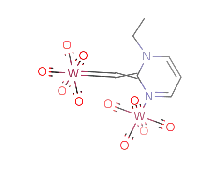 pentacarbonyl(N-ethyl-N'-pentacarbonyltungsten-3-hydropyrimidine-1,2-propadienylidene)tungsten