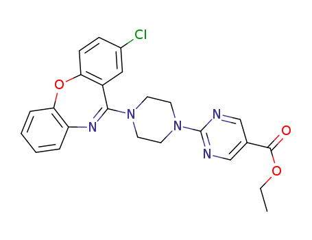 ethyl 2-(4-(2-chlorodibenzo[b,f][1,4]oxazepin-11-yl)piperazin-1-yl)pyrimidine-5-carboxylate
