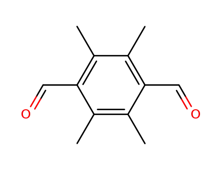Molecular Structure of 7072-01-7 (1,4-benzenedicarboxaldehyde, 2,3,5,6-tetramethyl-)