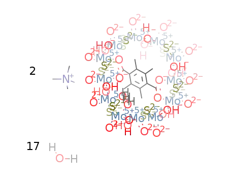 (NMe4)2[Mo12O12S12(OH)12(tetramethylterephthalate)(H2O)2]*17H2O