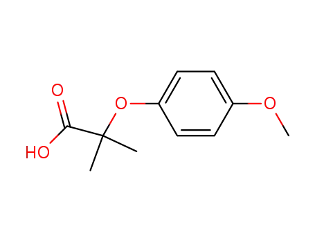 α-(4-methoxyphenoxy)-2-methylpropionic acid