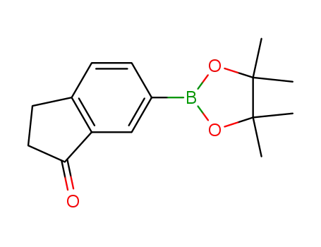 Molecular Structure of 915402-06-1 (6-(4,4,5,5-Tetramethyl1,3,2-dioxaboralan-2-yl)-2,3-dihydroinden-1-one)