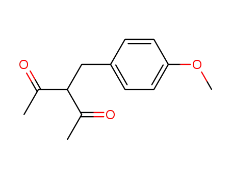 Molecular Structure of 30881-24-4 (2,4-Pentanedione, 3-[(4-methoxyphenyl)methyl]-)