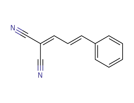 Molecular Structure of 41109-96-0 (Propanedinitrile, (3-phenyl-2-propenylidene)-, (E)-)