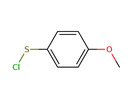 Molecular Structure of 1950-65-8 (Benzenesulfenyl chloride, 4-methoxy-)