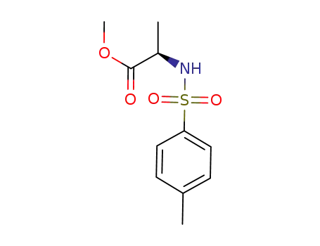 Molecular Structure of 511286-68-3 (D-Alanine, N-[(4-methylphenyl)sulfonyl]-, methyl ester)