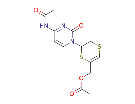 {6-(4-(methylcarboxamido)-2-oxo-1,2-dihydro-1-pyrimidinyl)-5,6-dihydro-1,4-dithiin-2-yl}methyl acetate