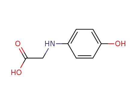Molecular Structure of 122-87-2 (N-(4-HYDROXYPHENYL)GLYCINE)