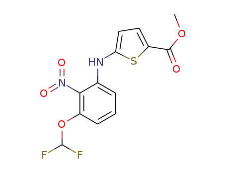 methyl 5-(3-(difluoromethoxy)-2-nitrophenylamino)thiophene-2-carboxylate