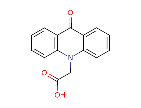 Molecular Structure of 38609-97-1 (9-Oxo-10(9H)-acridineacetic acid)