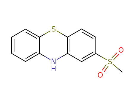 Molecular Structure of 23503-68-6 (2-(methylsulphonyl)-10H-phenothiazine)