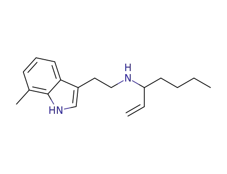 N-(2-(7-methyl-1H-indol-3-yl)ethyl)hept-1-en-3-amine