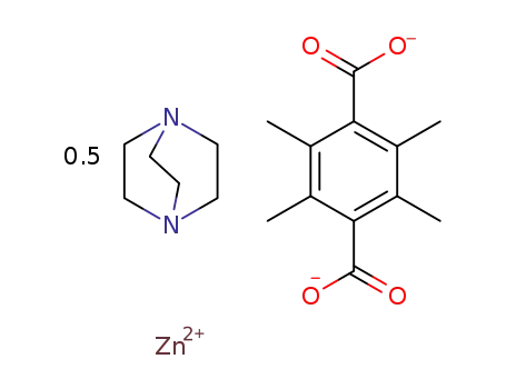 Zn(1,4-diazabicyclo[2.2.2]octane)0.5(2,3,5,6-tetramethyl-1,4-benzenedicarboxylate)