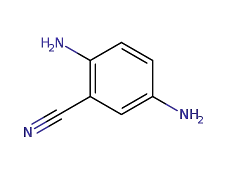 Molecular Structure of 14346-13-5 (2,5-Diaminobenzonitrile)