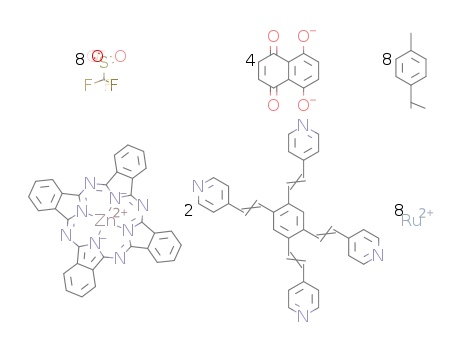 [Zn-phthalocyanine*Ru8(p-cymene)8(1,2,4,5-tetrakis{2-(pyridin-4-yl)vinyl}benzene)2(μ-5,8-dioxido-1,4-naphthoquinonato)4][trifluoromethanesulfonate]8