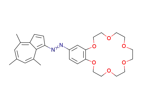 (6,7,9,10,12,13,15,16,18,19-decahydro-5,8,11,14,17-hexaoxa-benzocyclooctadecen-2-yl)-4,6,8-trimethylazulen-1-yl-diazene
