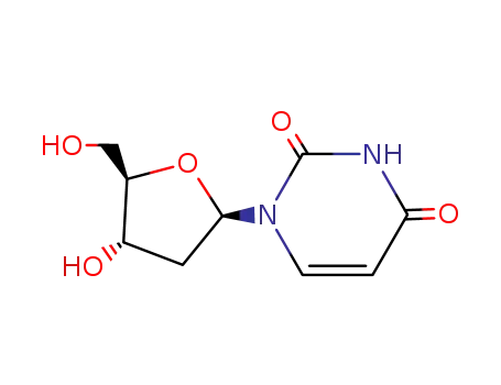 Molecular Structure of 951-78-0 (2'-Deoxyuridine)