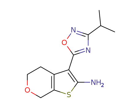 3-(3-isopropyl-1,2,4-oxadiazol-5-yl)-5,7-dihydro-4H-thieno[2,3-c]pyran-2-amine