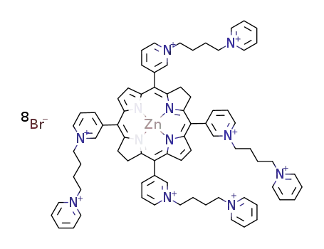 meso-tetrakis[1-(4′-pyridiniobutyl)-3-pyridyl]bacteriochlorinatozinc octabromide