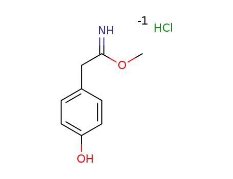 methyl-2-(4-hydroxyphenyl)acetimidate hydrochloride