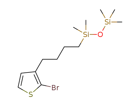 2-bromo-3-[4-(1,1,3,3,3-pentameth-yldisiloxan-1-yl)butan-1-yl]thiophene