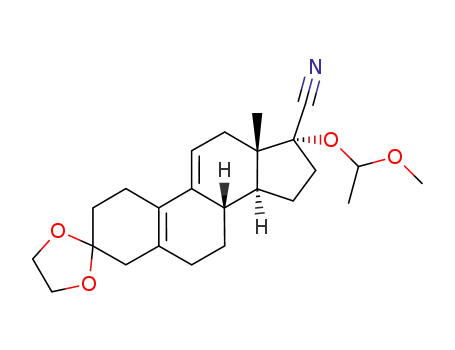 17α-[(±)1-(1-ethoxyl)ethyl]oxyl-17β-cyano-3,3-(ethylene-dioxy)-19-norpregna-5(10),9(11)-diene