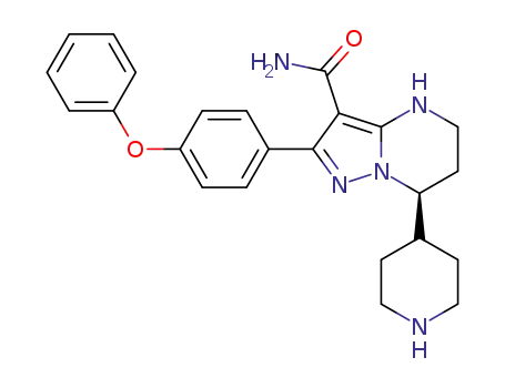 (7S)‐2‐(4‐phenoxyphenyl)‐7‐(piperidin‐4‐yl)‐4H,5H,6H,7H‐pyrazolo[1,5‐a]pyrimidine‐3‐carboxamide