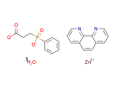 Zn(2-carboxyethyl(phenyl)phosphinate)(1,10-phenanthroline)*5H2O