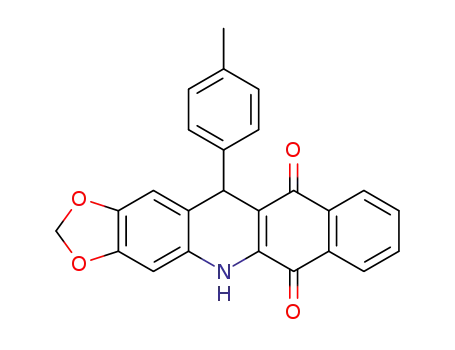 12-(4-methylphenyl)-5,10-dihydro-benzo[i][1,3]dioxolo[4,5-b]acridine-6,11-dione