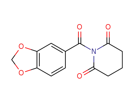 1-(benzo[d][1,3]dioxole-5-carbonyl)piperidine-2,6-dione