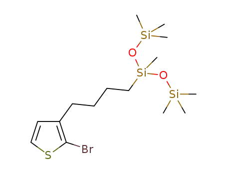 2-bromo-3-(4-bistrimethylsiloxysilylbutan-1-yl)thiophene
